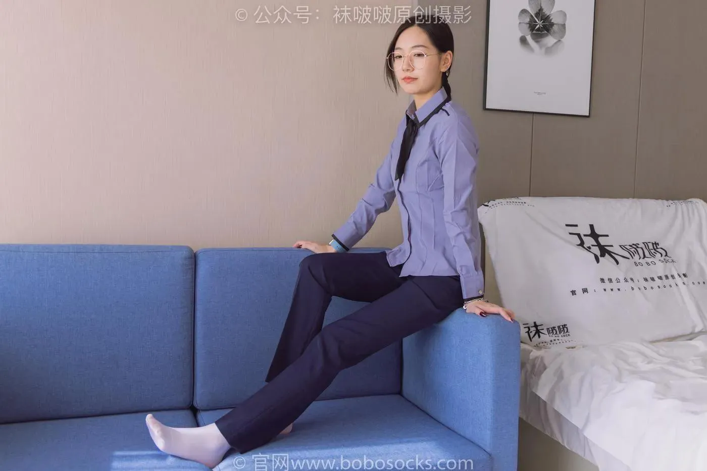 [BoBoSocks袜啵啵]NO.178 小甜豆-高跟鞋、厚白丝、ol风裤里丝 [140P]插图2